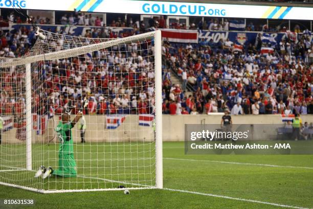 Patrick Pemberton of Costa Rica looks on during the 2017 CONCACAF Gold Cup Group A match between Honduras and Costa Rica at Red Bull Arena on July 7,...