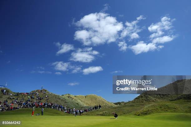 General View of the the 3rd green during day three of the Dubai Duty Free Irish Open at Portstewart Golf Club on July 8, 2017 in Londonderry,...