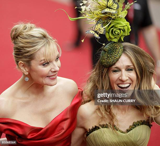 Actresses Sarah Jessica Parker and Kim Catrell arrive at the Odeon Cinema in London's Leicester Square, on May 12 for the world premiere of their...