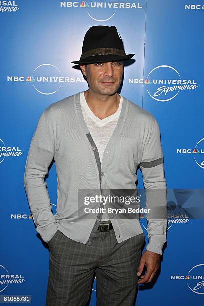 Personality Mauricio Islas arrives for the NBC Universal Experience at Rockefeller Center as part of upfront week on May 12, 2008 in New York City.