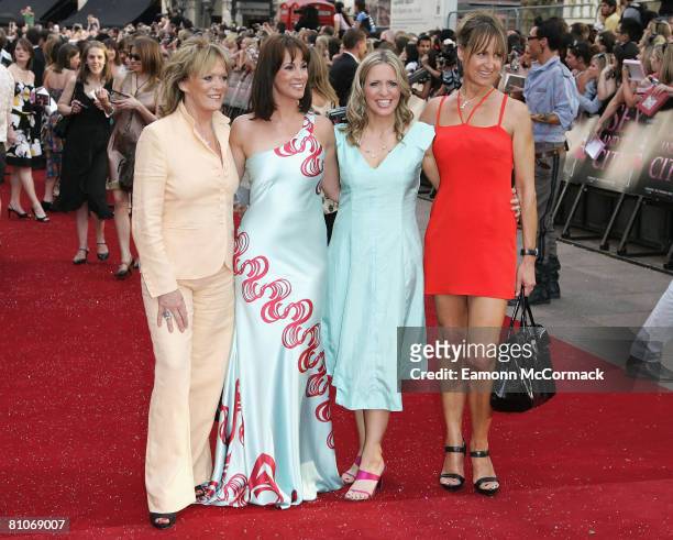 Presenters from 'Loose Women' Sherrie Hewson, Andrea McLean, Jackie Brambles and Carol McGriffin attend the Sex And The City world premiere held at...