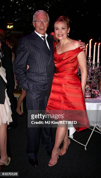 Kim Catrall and Paul O'Grady attend the afterparty following the premiere of 'Sex and the City: The Movie' at Old Billingsgate Market May 12, 2008 in...