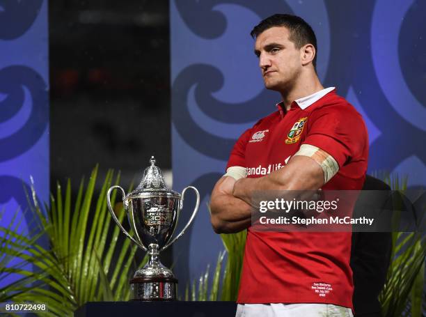 Auckland , New Zealand - 8 July 2017; Sam Warburton of the British & Irish Lions following the Third Test match between New Zealand All Blacks and...