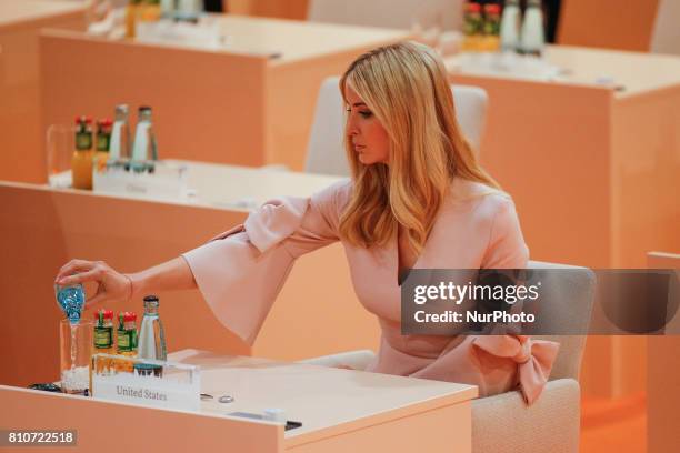 Ivanka Trump, daughter of US president Donald Trump is seen ahead of the third plenary session of the G20 summit in Hamburg, Germany on 8 July, 2017.