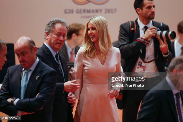 Ivanka Trump, daughter of US president Donald Trump is seen ahead of the third plenary session of the G20 summit in Hamburg, Germany on 8 July, 2017.
