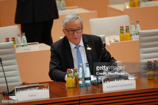 President of the European Commission Jean-Claude Juncker is seen ahead of the plenary session at the G20 summit in Hamburg, Germany on 8 July, 2017.