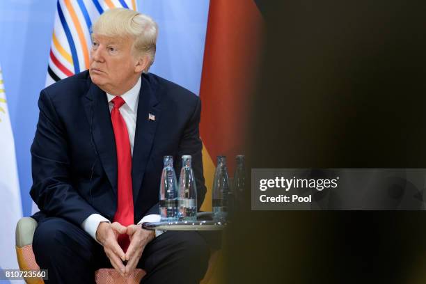 President, Donald Trump attends a panel discussion titled 'Launch Event Women's Entrepreneur Finance Initiative' on the second day of the G20 summit...