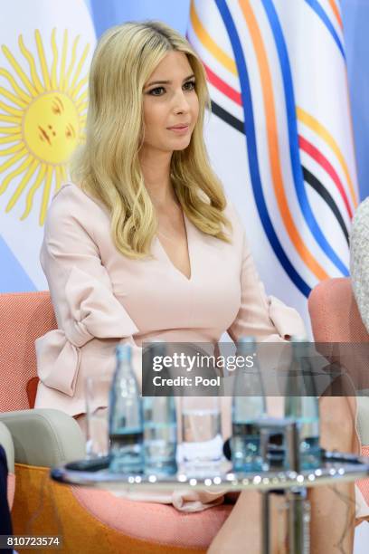 Daughter and advisor to US President Trump, Ivanka Trump attends a panel discussion titled 'Launch Event Women's Entrepreneur Finance Initiative' on...