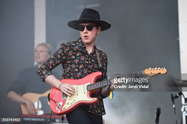 Alex Trimble of Two Door Cinema Club performs on stage during Cruilla Festival Day 1 at Parc del Forum on July 7, 2017 in Barcelona, Spain.