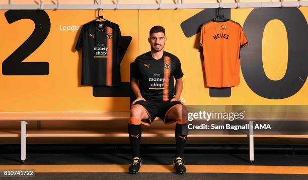 Wolverhampton Wanderers unveil new signing Ruben Neves at Molineux on July 8, 2017 in Wolverhampton, England.