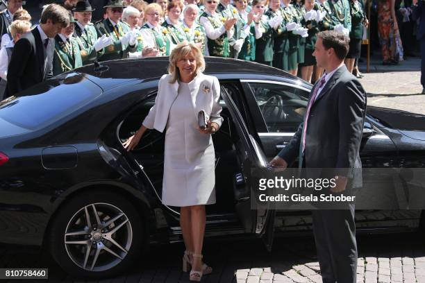Bridegroom Ernst August of Hanover jr. And his mother Chantal Hochuli, former of Hanover during the wedding of Prince Ernst August of Hanover jr.,...