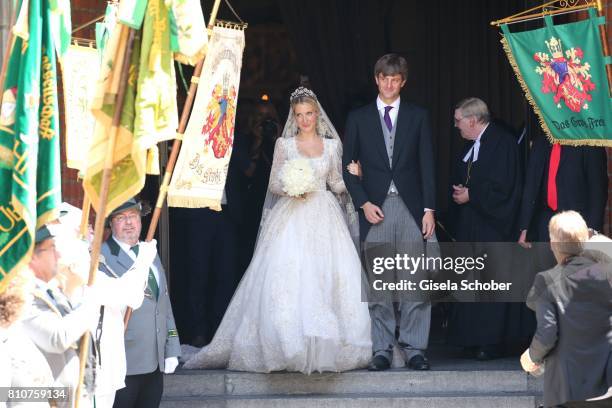 Bridegroom Crown prince Ernst August of Hanover jr. And his wife Ekaterina Malysheva during the wedding of Prince Ernst August of Hanover, Duke of...