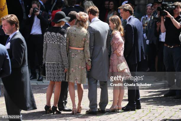 Princess Charlotte Casiraghi, Prince Pierre Casiraghi and his wife Beatrice Borromeo, Princess Alexandra of Hanover and her boyfriend Ben-Sylvester...