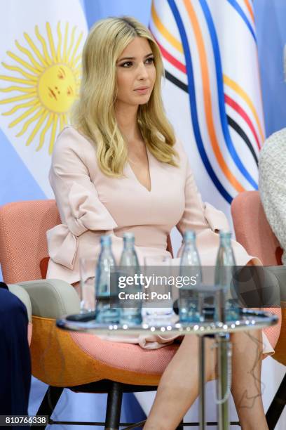 Daughter and advisor to US President Trump, Ivanka Trump attends a panel discussion titled 'Launch Event Women's Entrepreneur Finance Initiative' on...