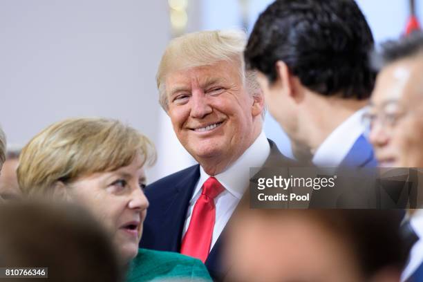 President Donald Trump attends a panel discussion titled 'Launch Event Women's Entrepreneur Finance Initiative' on the second day of the G20 summit...