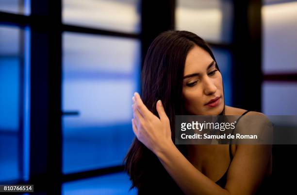 Yara Puebla Portrait Session in Only you Hotel Atocha on July 6, 2017 in Madrid, Spain.