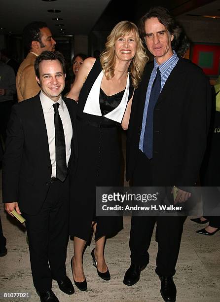 Writer Danny Strong, actress Laura Dern and director Jay Roach attend the HBO Films premiere of "Recount" after party at The Four Seasons May 13,...