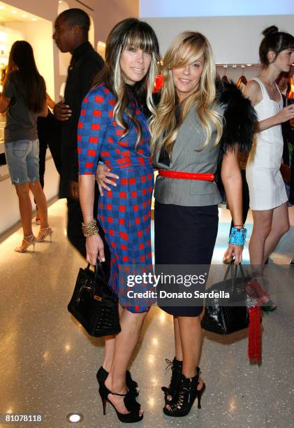 Juicy Couture's co-founders, co-presidents, co-designers Gela Nash-Taylor and Pamela Skaist-Levy during the Alexander McQueen Store Opening at...