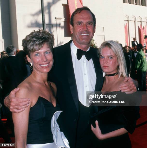 Actor John Cleese, wife Barbara Trentham and daughter Camilla Cleese attending 61st Annual Academy Awards on March 29, 1989 at Shrine Auditorium in...