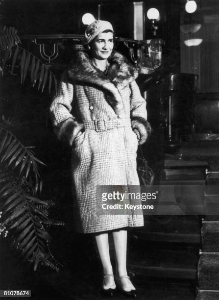 French fashion designer Gabrielle 'Coco' Chanel in New York City, 1932.