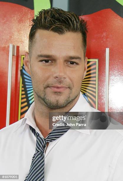 Latin recording artist Ricky Martin attends the Grand Opening of the Fillmore Miami Beach at the Jackie Gleason Theather October 10, 2007 in Miami...