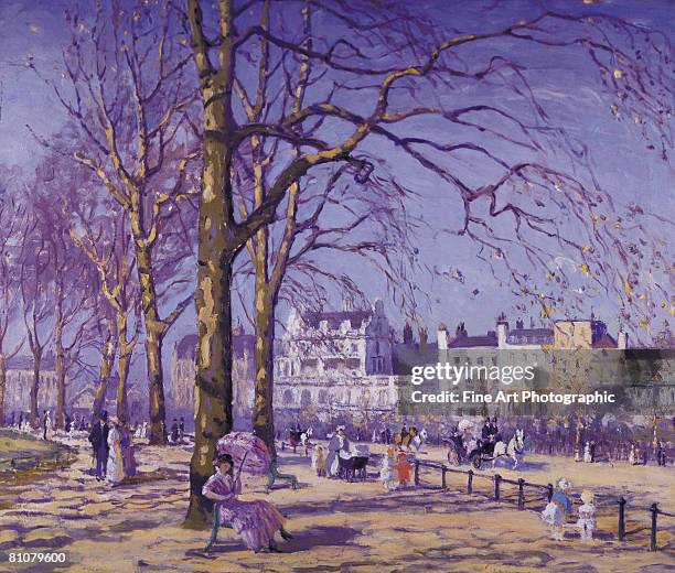 hyde park, london, england - 1900s woman stock-grafiken, -clipart, -cartoons und -symbole