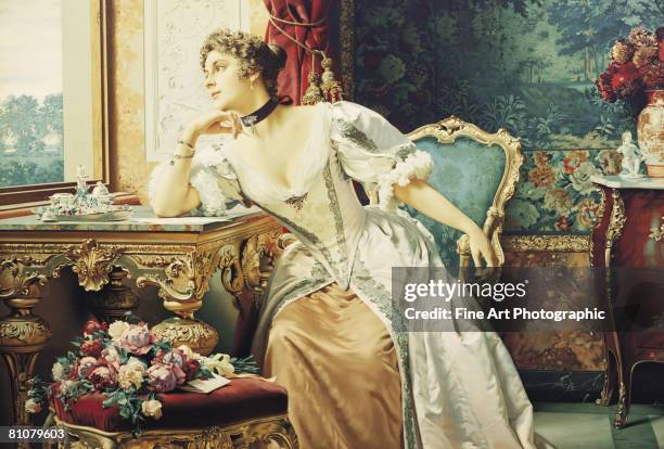 bildbanksillustrationer, clip art samt tecknat material och ikoner med affectionate thoughts - 1700 talsstil