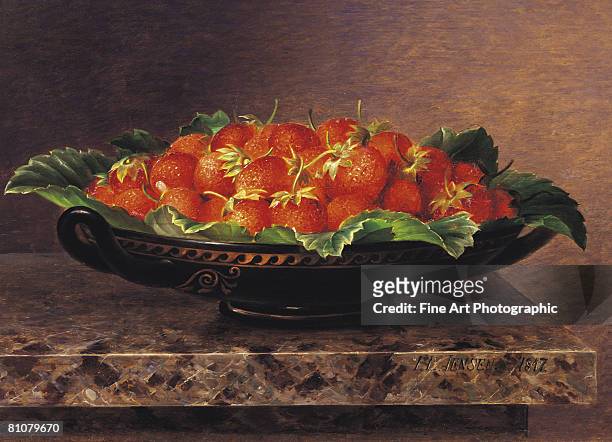 strawberries in a greek kylix - 靜物 幅插畫檔、美工圖案、卡通及圖標