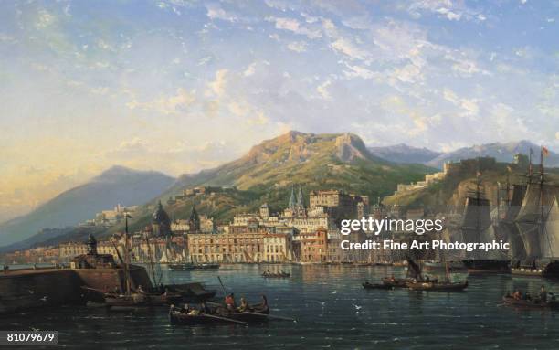 messina harbour, sicily, italy - city landscape stock illustrations