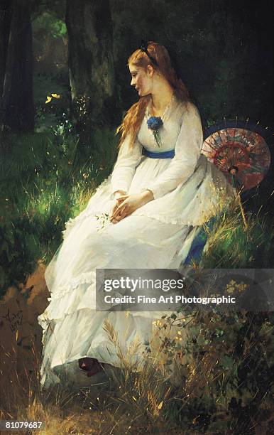 reflection - lace dresses stock illustrations