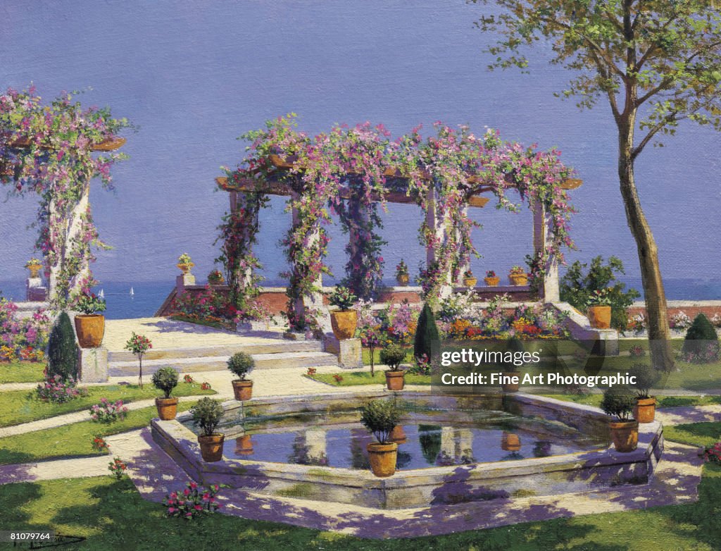 Pergola en bord de mer