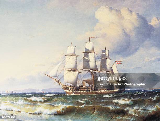 danish ship - windjammer stock-grafiken, -clipart, -cartoons und -symbole