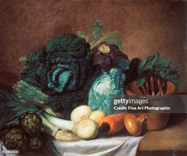 stockillustraties, clipart, cartoons en iconen met vegetable still life - stilleven