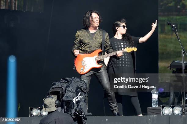 Roland Orzabal of Tears for Fears performs on stage at the Barclaycard Presents British Summer Time Festival in Hyde Park on July 8, 2017 in London,...