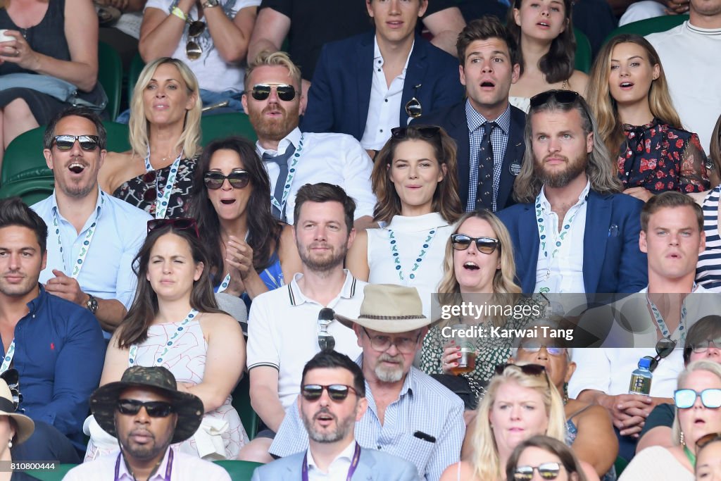 Celebrities Attend Wimbledon