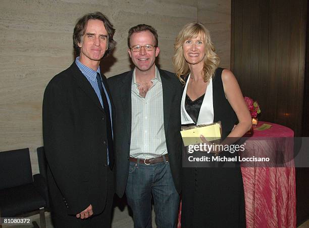 Director and executive producer Jay Roach, actor Tom McCarthy and actress Laura Dern attend the after party for the New York premiere of HBO Films'...