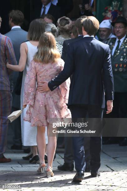 Princess Alexandra of Hanover and her boyfriend Ben-Sylvester Strautmann during the wedding of Prince Ernst August of Hanover jr., Duke of...