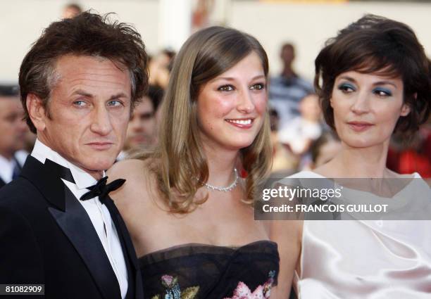 Actor and director and President of the Jury Sean Penn, and Jury members Romanian born actress Alexandra Maria Lara and French actress Jeanne Balibar...
