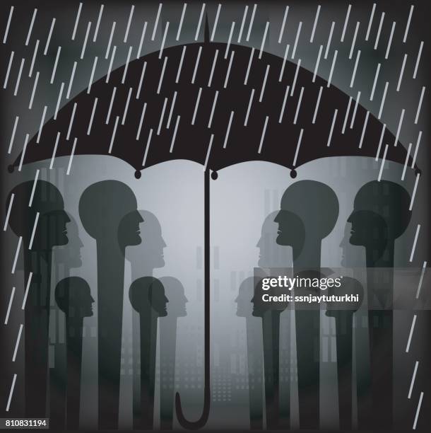 rain shower - power failure stock illustrations