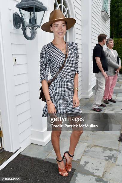 Tina Marie Clark attends Katrina and Don Peebles Host NY Mission Society Summer Cocktails at Private Residence on July 7, 2017 in Bridgehampton, New...