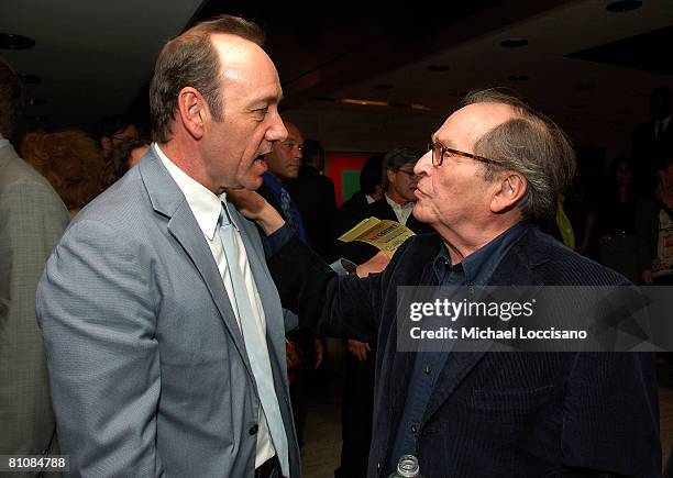 Actor Kevin Spacey and director Sidney Lumet attend the after party for the New York premiere of HBO Films' "Recount", at The Four Seasons Restaurant...