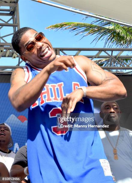 Nelly performs at Irie Weekend Pool Party at the Eden Roc on July 1, 2017 in Miami Beach, Florida.