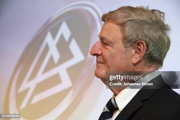 Referee Arno Schmidhuber looks on during the awarding ceremony Referee Of The Year 2017' on July 8, 2017 in Grassau, Germany.