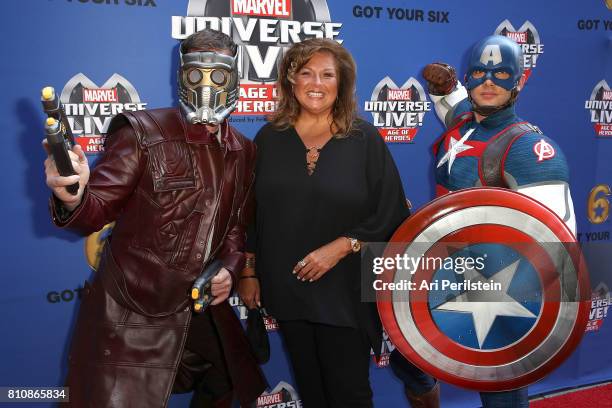 Dance Instructor Abby Lee Miller arrives at Marvel Universe LIVE! Age Of Heroes World Premiere Celebrity Red Carpet Event at Staples Center on July...