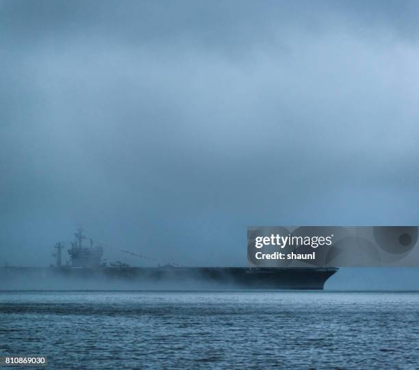 us navy aircraft carrier - naval vessels stock pictures, royalty-free photos & images