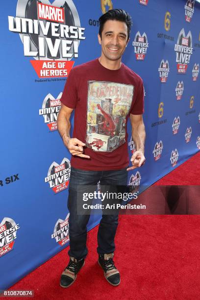 Actor Gilles Marini arrives at Marvel Universe LIVE! Age Of Heroes World Premiere Celebrity Red Carpet Event at Staples Center on July 8, 2017 in Los...