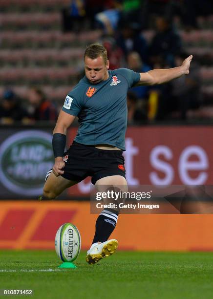 Riaan Viljoen of the Sunwolves prior the Super Rugby match between DHL Stormers and Sunwolves at DHL Newlands on July 08, 2017 in Cape Town, South...
