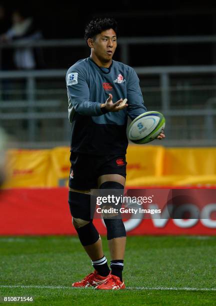 Yoshitaka Tokunaga of the Sunwolves prior the Super Rugby match between DHL Stormers and Sunwolves at DHL Newlands on July 08, 2017 in Cape Town,...