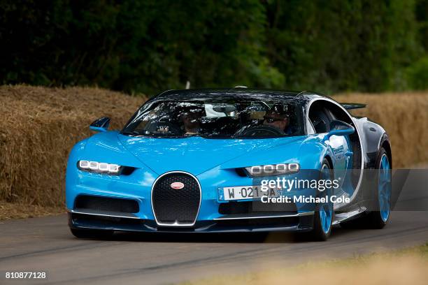 Bugatti Chiron during the Goodwood festival of Speed at Goodwood on June 30th, 2017 in Chichester, England.