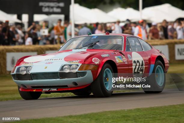 Ferrari 365 GTB/4 Daytona Competizione during the Goodwood festival of Speed at Goodwood on June 30th, 2017 in Chichester, England.
